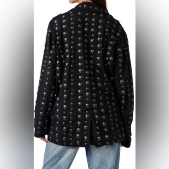 Free People Corrie Coin Blazer size XS - Picture 4 of 6